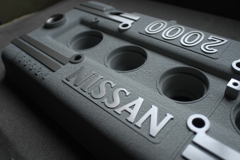 結晶塗装 ちぢみ塗装 エンジン塗装