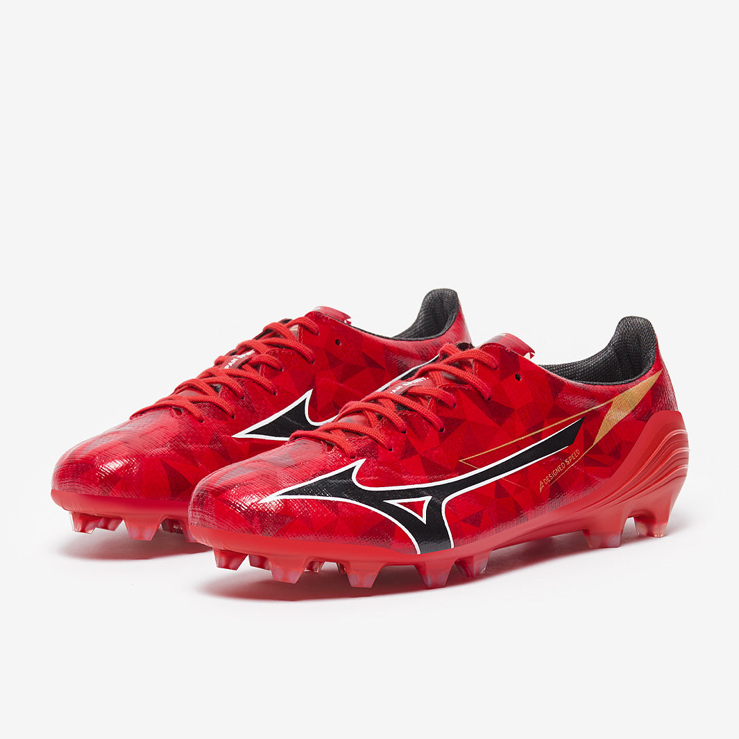 Mizuno Alpha II Made in Japan Firm Ground - Morelia 40th Red/Black
