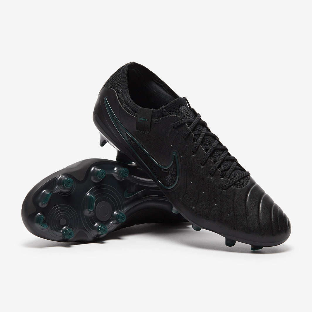 Nike Tiempo Legend X Elite Firm Ground - Black/Black/Deep Jungle