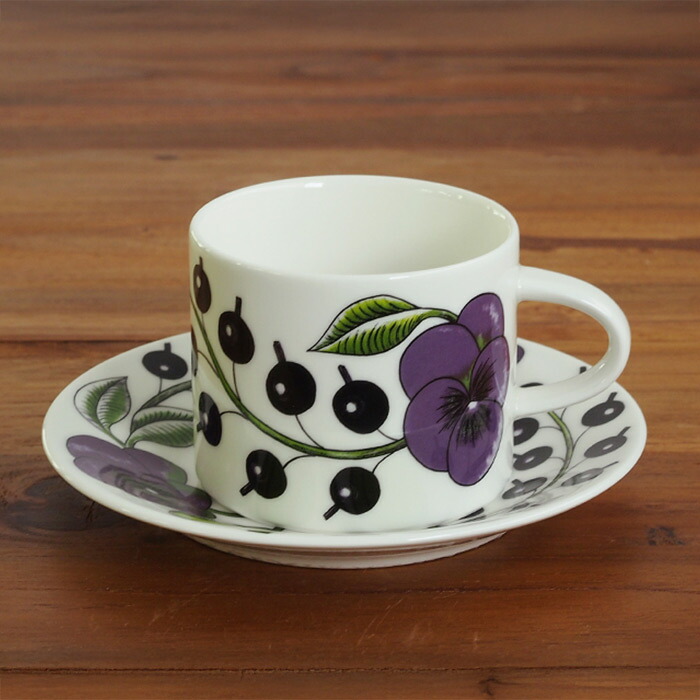 □アラビア パープル パラティッシ コーヒーカップ＆ソーサー / ARABIA