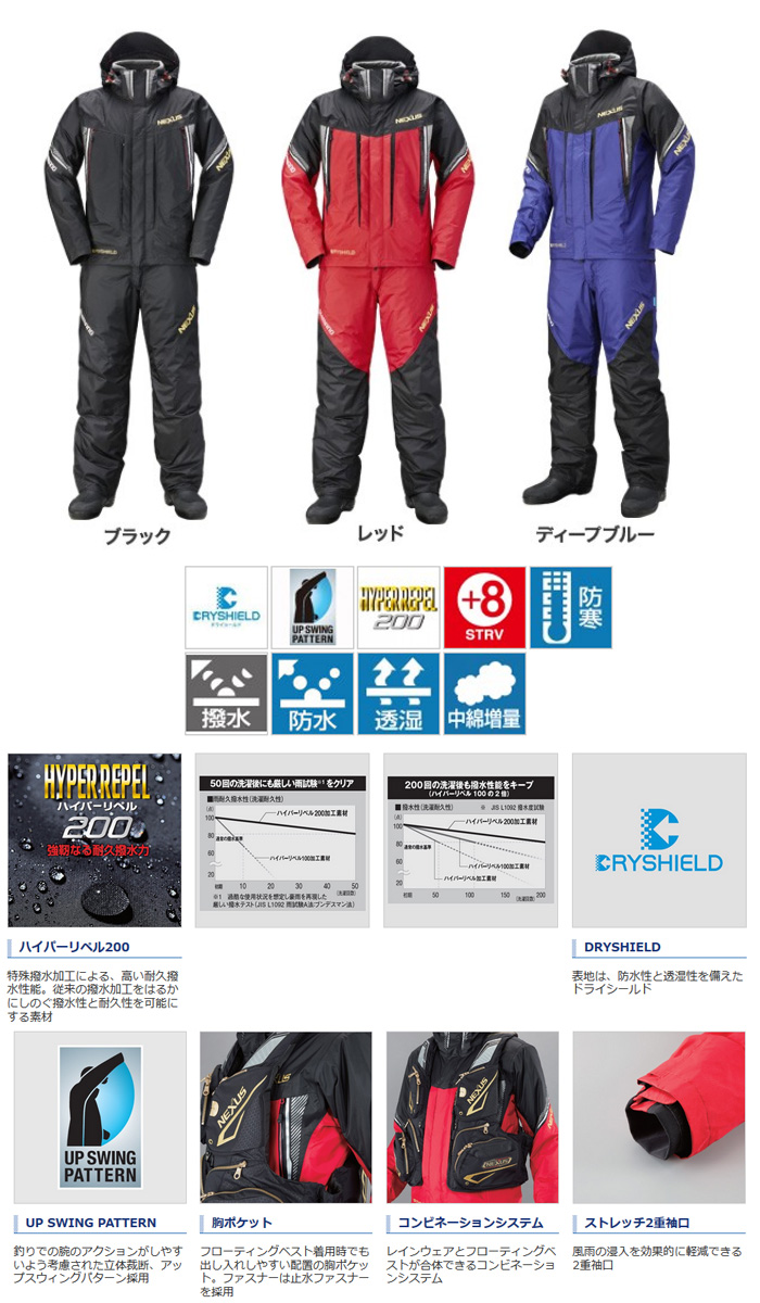 防寒・防水ウェア/防寒スーツ/NEXUS・DSコールドウェザースーツ XT RB