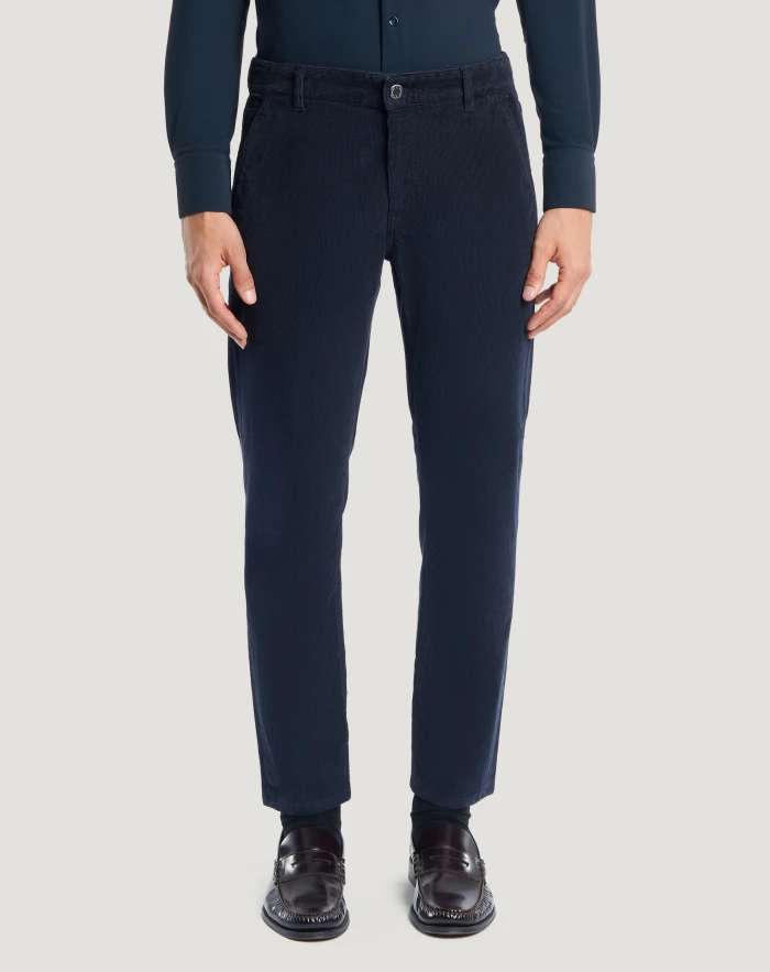 メンズストレッチコーデュロイ Indieパンツ ダークネイビー | PT Torino