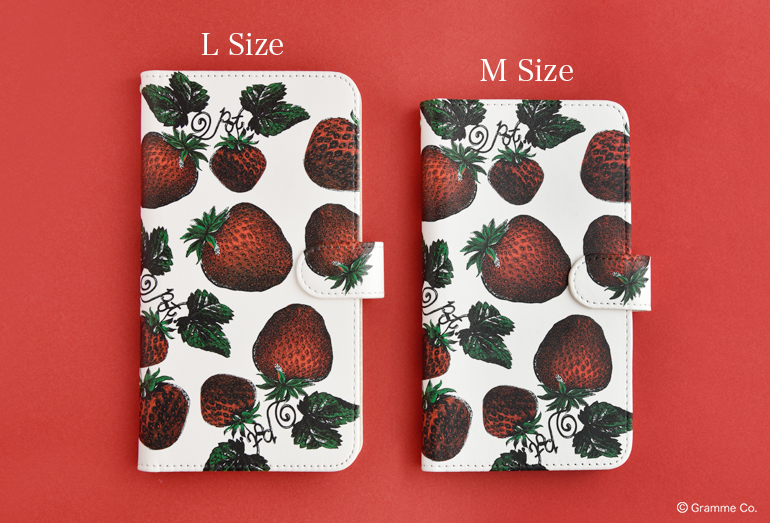 多機種対応スマホケースから＜ストロベリーフィールド＞デザインが発売