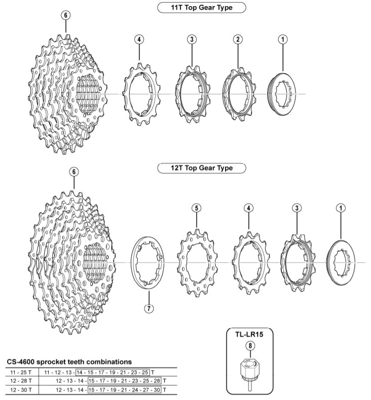 SHIMANO（シマノ）スモールパーツ・補修部品 12Tギア（ツバ付ギア