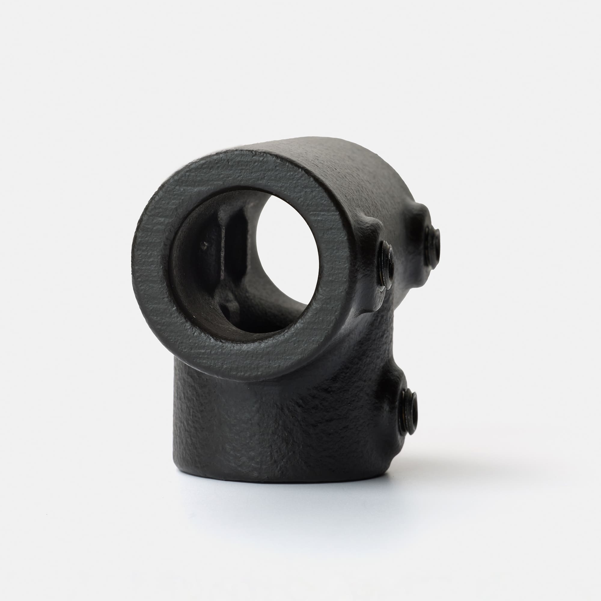 アイアンハンガーパイプ E型-天井吊セット H500 ブラック | PS-HB008