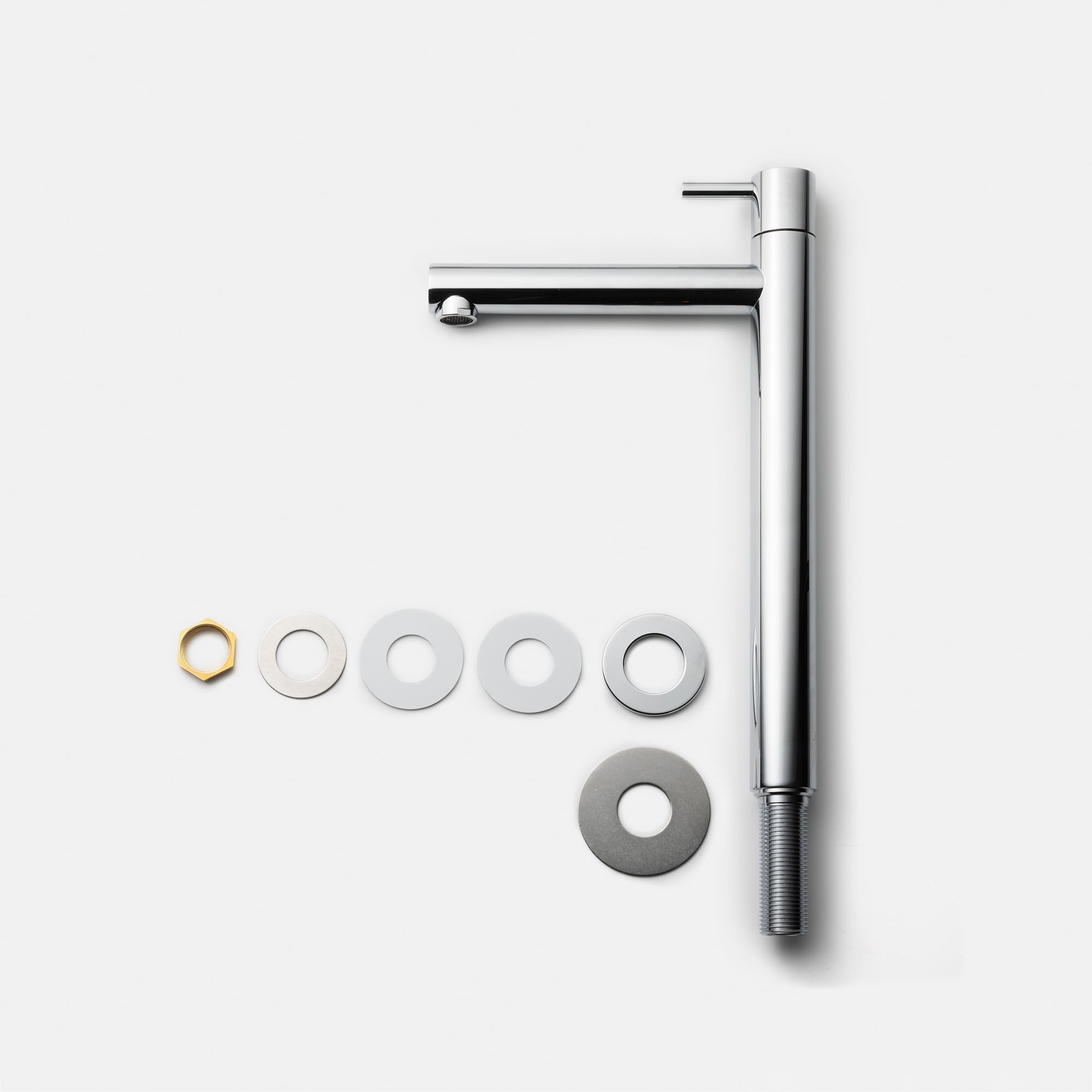 洗面水栓 TT-3：ストレート単水栓トール クローム | KB-PT011-38-G141