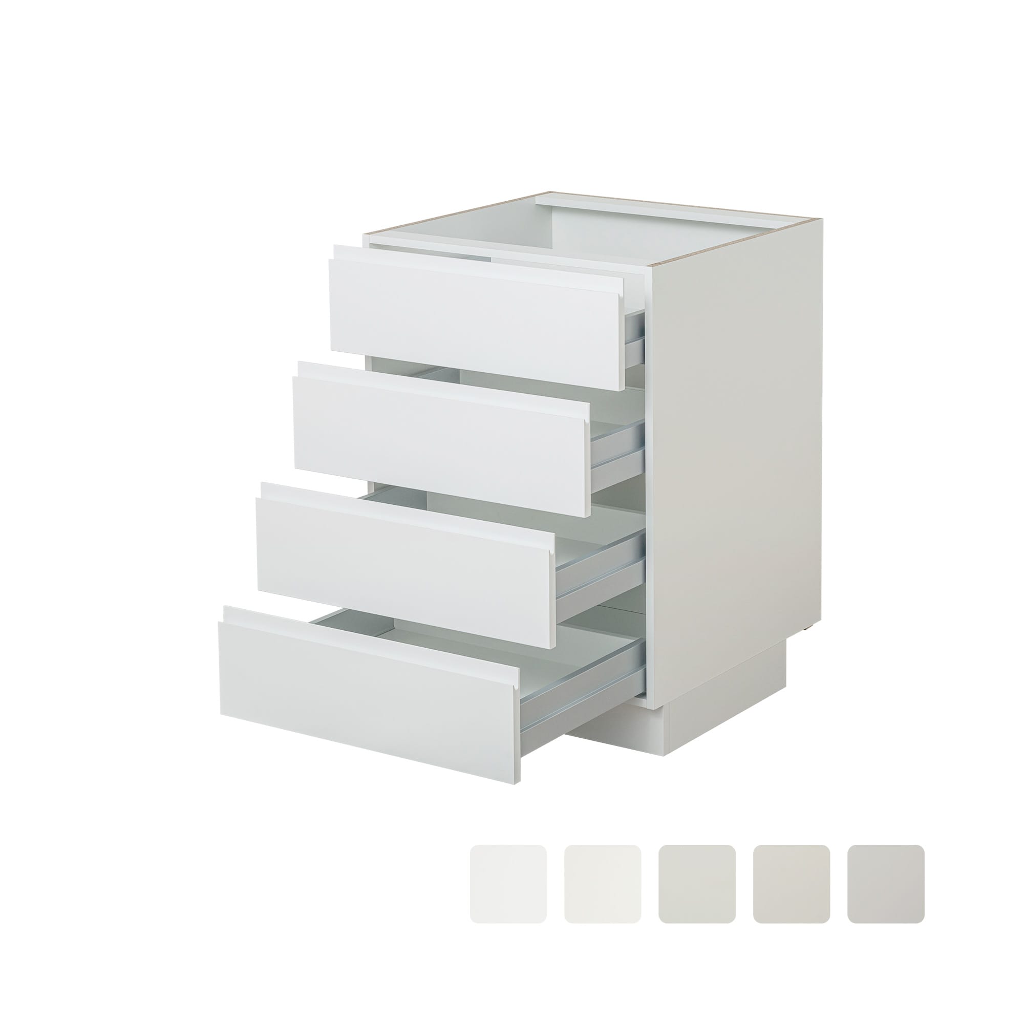 ユニキッチンシステム オーダー引き出し4段 W200～900 | KB-KC034-12