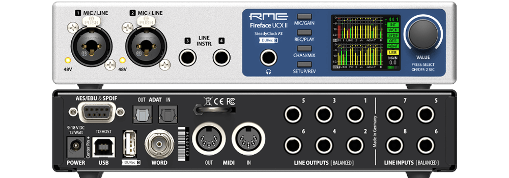 Fireface UCX II | Advanced USB Audio Interface - RME Audio