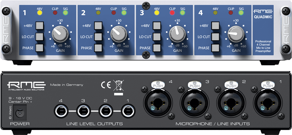 High-end 4-Channel portable Mic Preamp - rme-usa.com