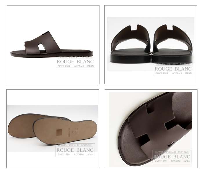 エルメス メンズ サンダル ”イズミール” モカ #41 【新品】 HERMES