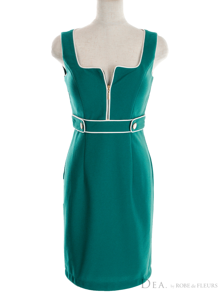 XS～Lサイズあり】Zipper × Simple Lady Dress(DE2765)