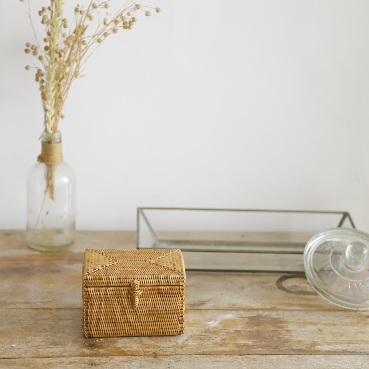 長方形蓋付き ハイサイズ (BOX361) Rosily(ロージリー) バリ島 アタ