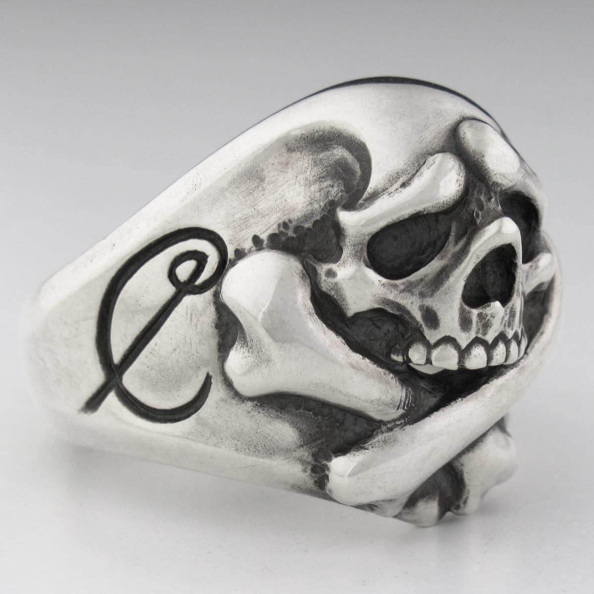 ラットレース - Cry Baby Cross Bone Skull Ring – RAT RACE OFFICIAL
