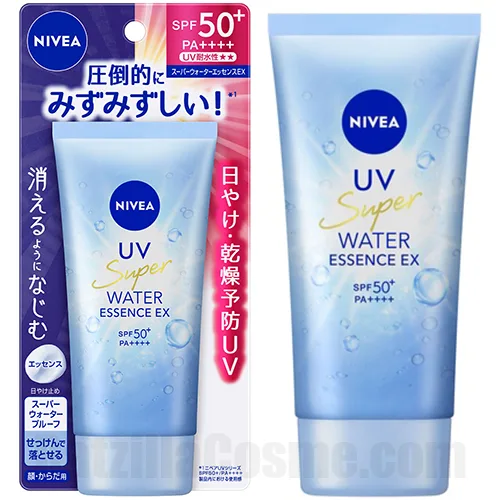 NIVEA UV Super Water Essence EX SPF50+ PA++++ | RatzillaCosme