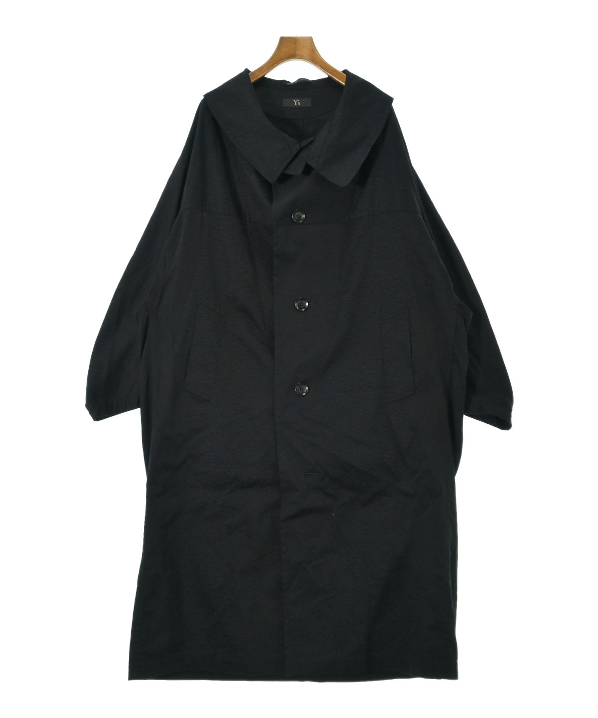 Y's（ワイズ）ステンカラーコート 黒 サイズ:1(XS位) レディース