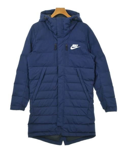 sws様リクエスト☆XL フード付き NIKE ネイビーダウンコート メンズ
