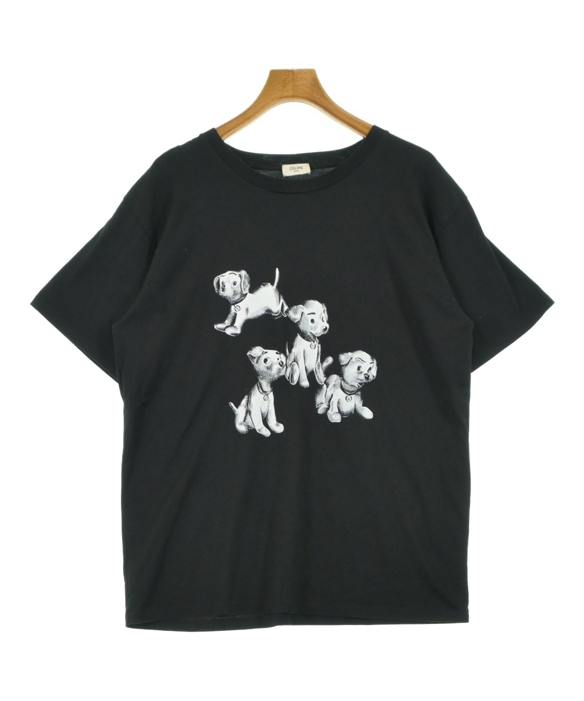 CELINE（セリーヌ）Tシャツ・カットソー 黒 サイズ:M メンズ