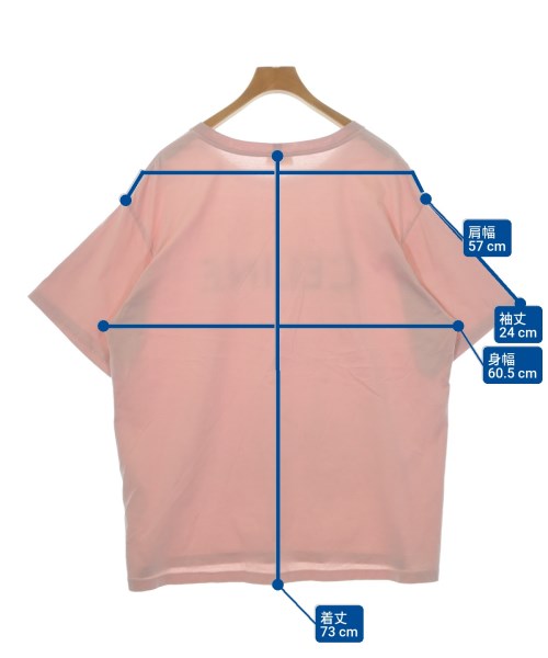 CELINE（セリーヌ）Tシャツ・カットソー ピンク サイズ:XXL メンズ