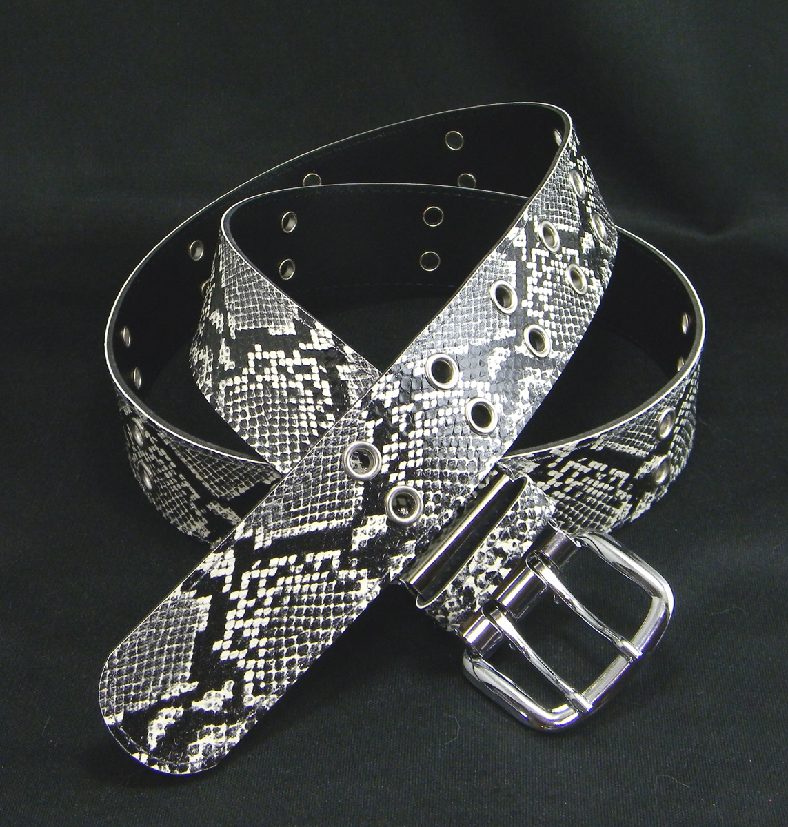 楽天市場】パイソン柄 ベルト ヘビ革風 蛇柄 ロックファッション 日本