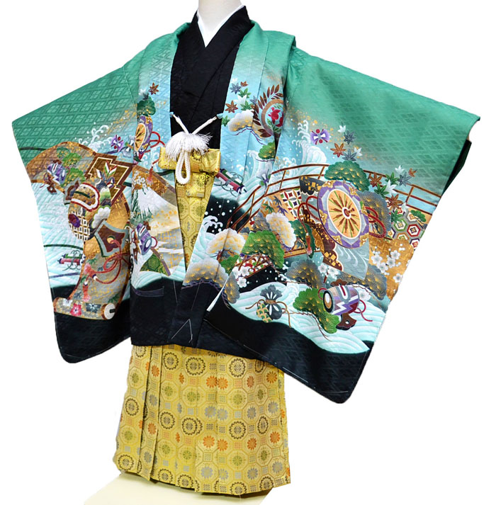 楽天市場】七五三 753 着物 男の子 袴 セット 3歳羽織袴 フルセット 鷹