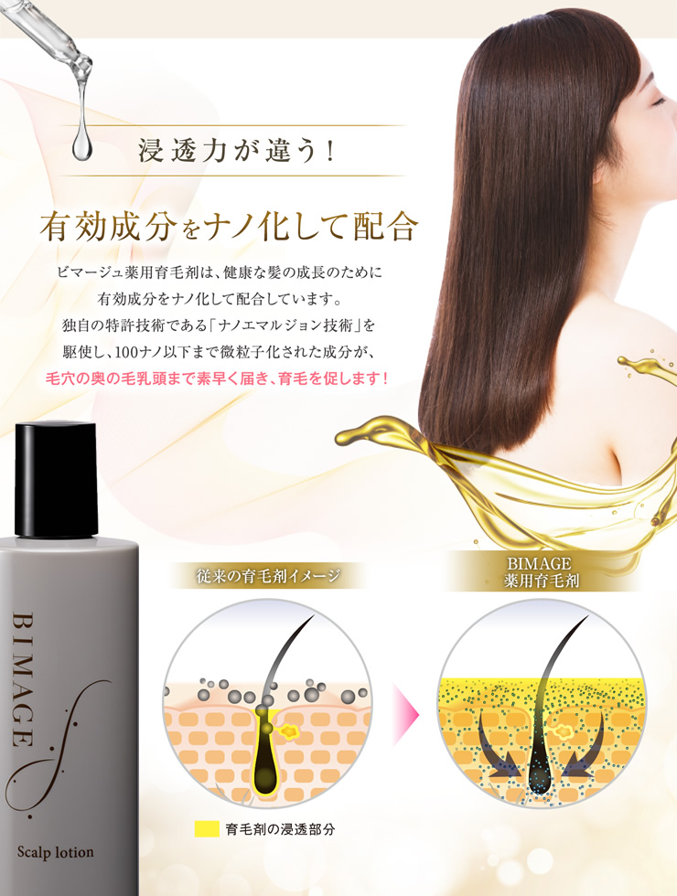 楽天市場】＼育毛サロン開発／ 女性用 バイオテック BIMAGE ビマージュ