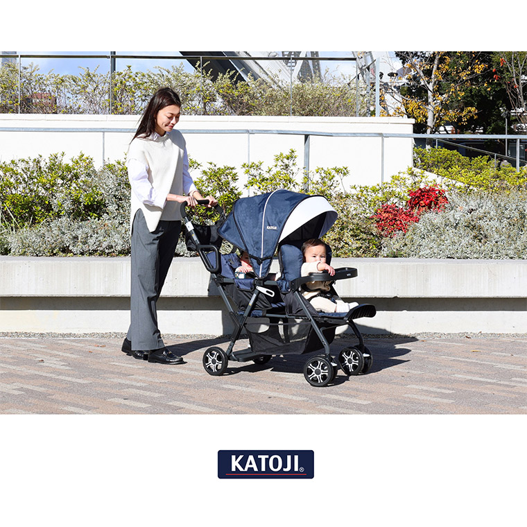 カトージ 二人乗りベビーカー 二人でゴー用 リアシート 二人でゴーの後