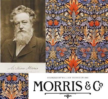 英国 テキスタイルデザイナー ウィリアムモリス 4枚コースターセット