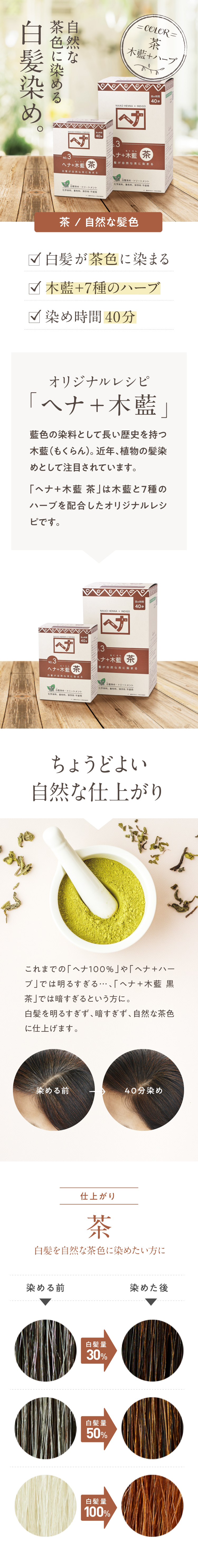 楽天市場】ナイアード ヘナ + 木藍 モクラン 茶 お徳用 400g(100g×4) +