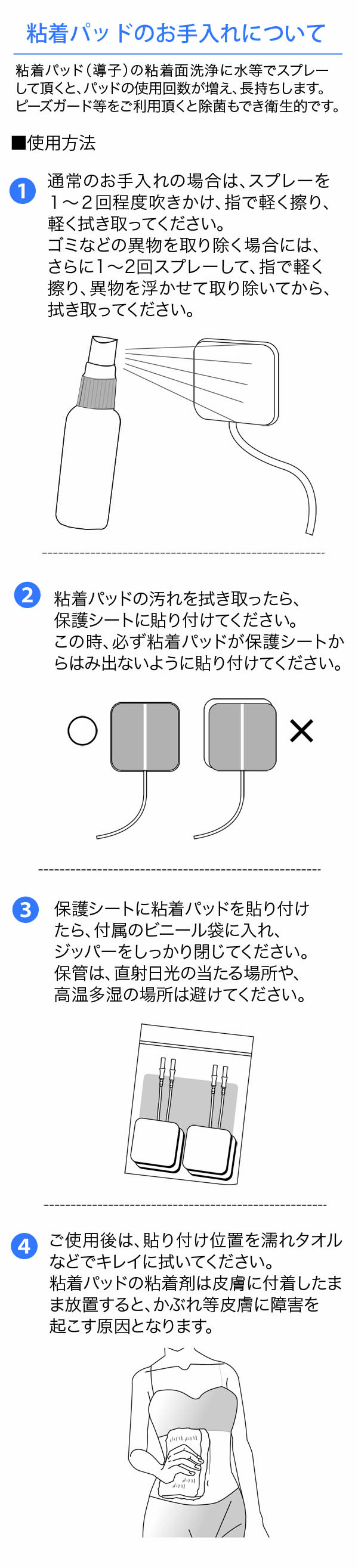 楽天市場】【正規品】シェイプメイト用粘着パッド2組（4枚入り×2