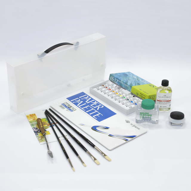 クサカベ 油絵具ストライプクリアボックスセットNo.42/SCB No.42