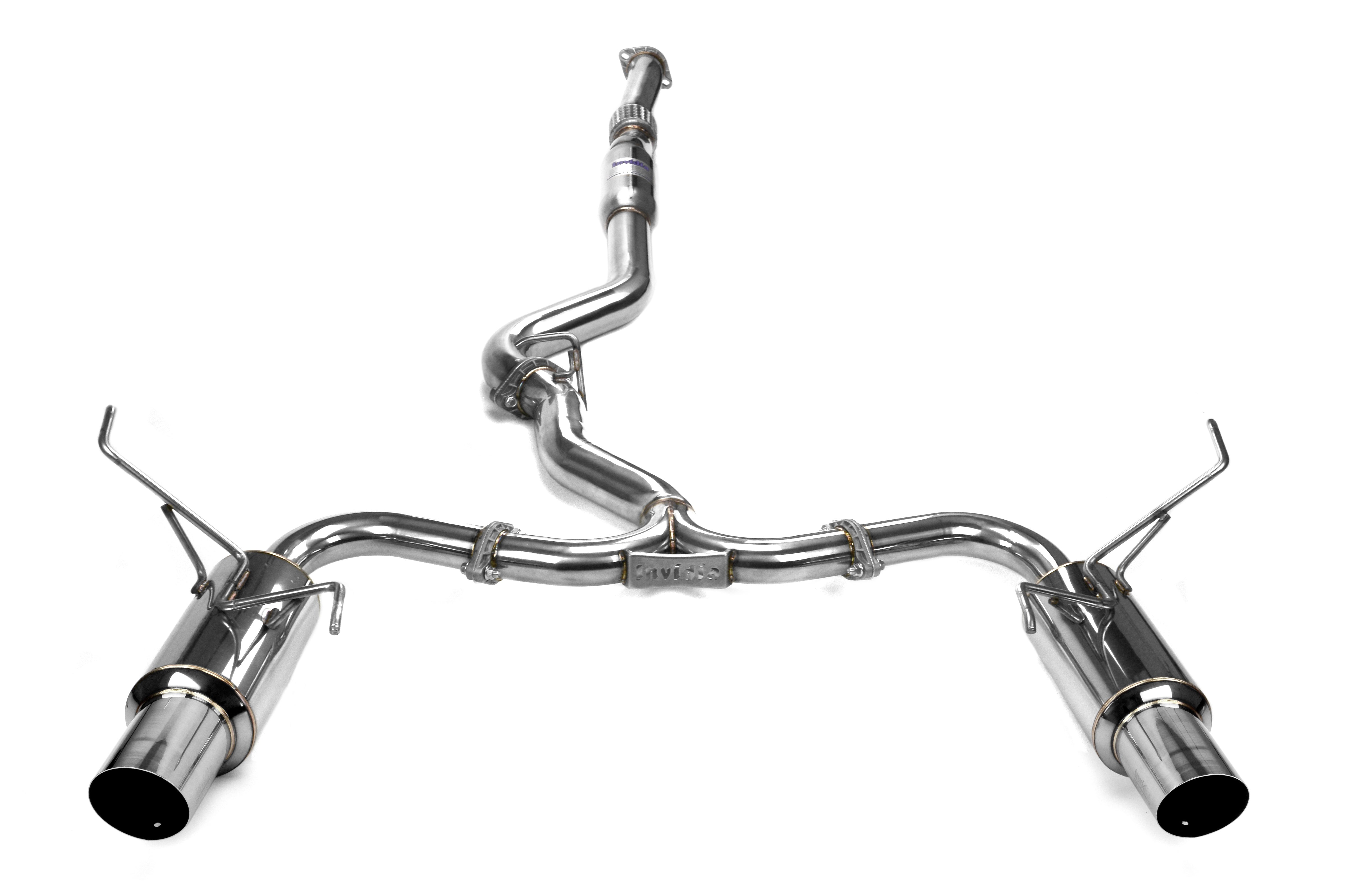 Invidia N1 Dual Exit Cat Back Exhaust - Stainless Steel Tips
