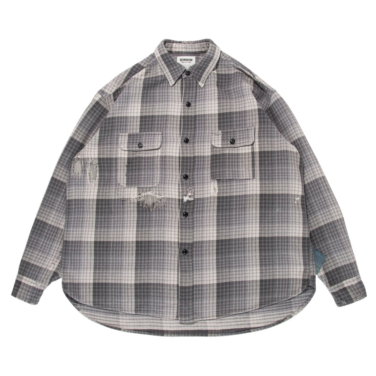 BOWWOW]DELUXE FLANNEL SHIRTS REPAIRED/CHARCOAL(BW242-DFSR) – R&Co.