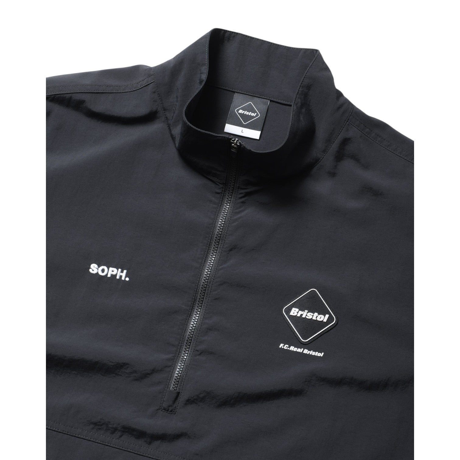 F.C.Real Bristol]NYLON QUARTER-ZIP BLOUSON/BLACK(FCRB-252051) – R&Co.