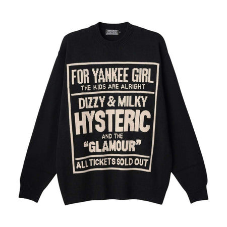 HYSTERIC GLAMOUR]VIXEN GIRLワッペン フーデッドブルゾン/BLACK