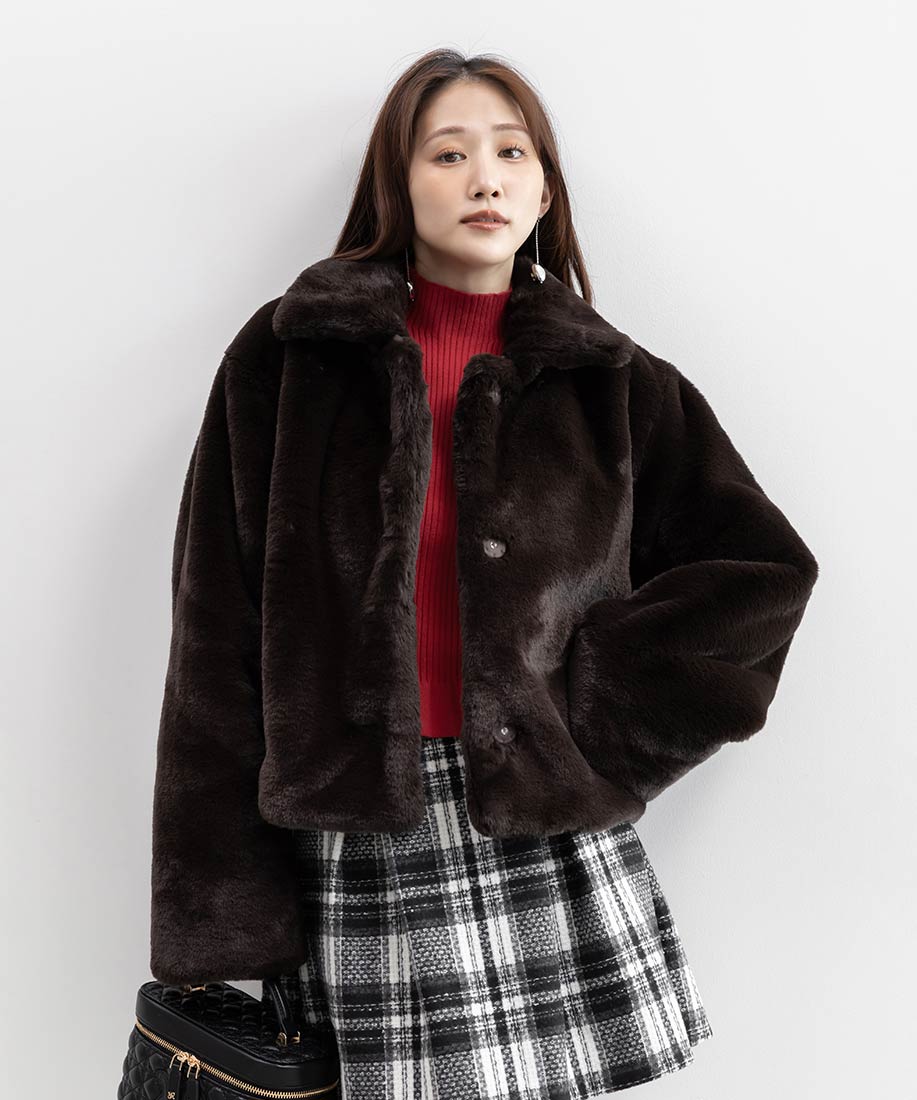SALE】【選べる丈感】ショート丈フェイクファーコートRANDA公式サイト
