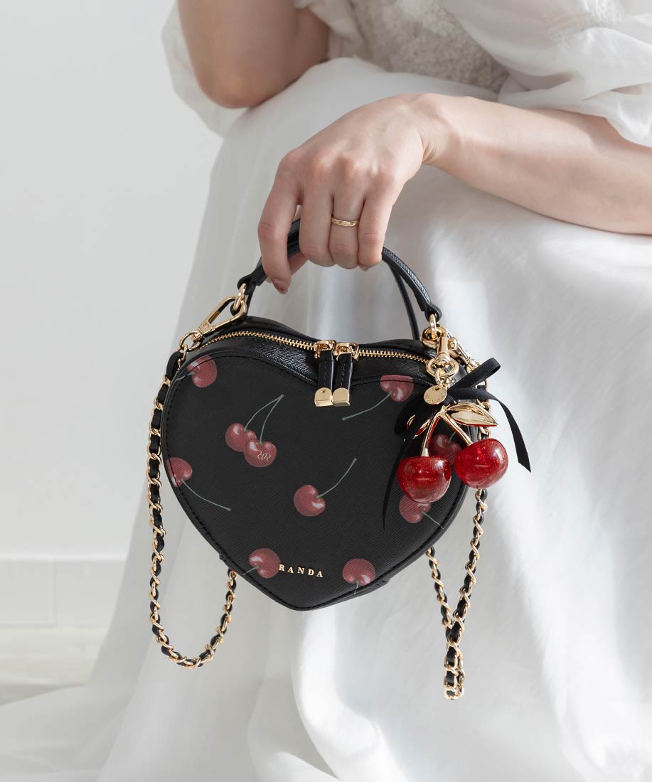 2WAYチェリープリントハートバックRANDA公式サイト