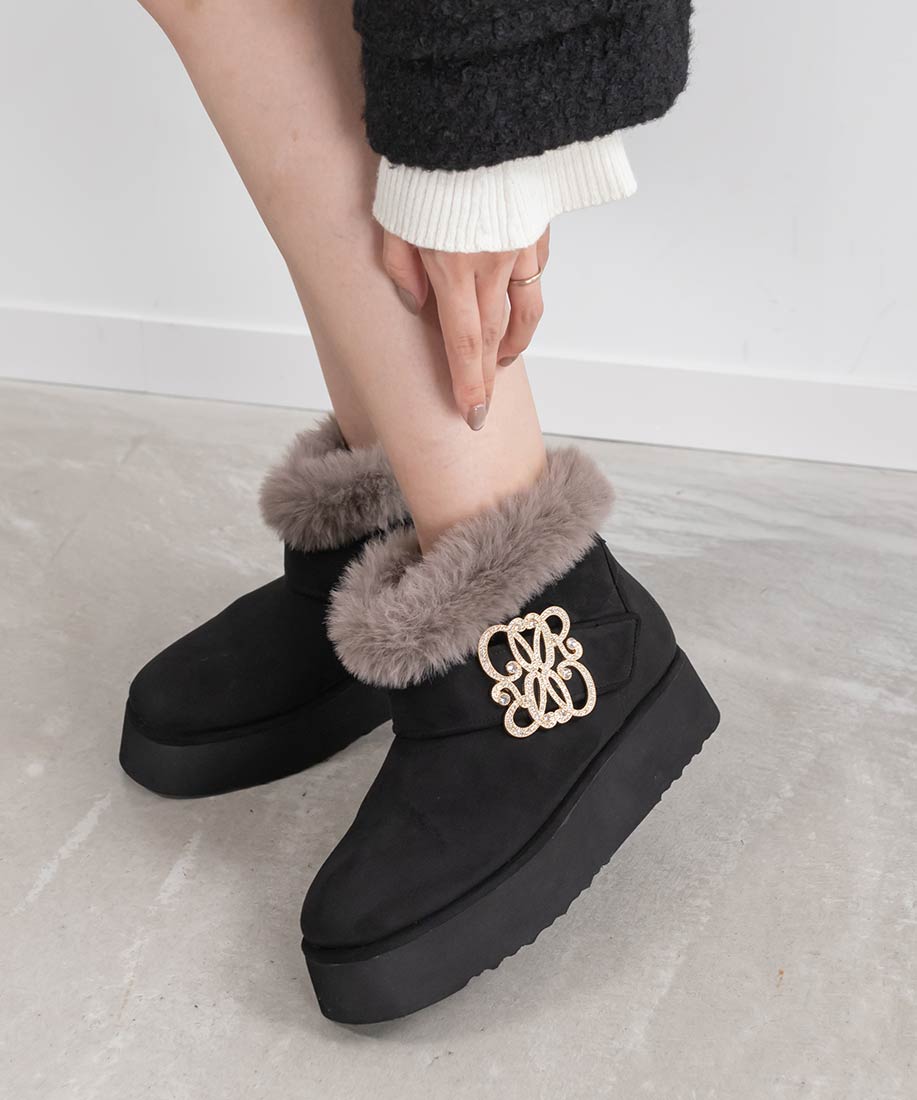SALE】モノグラムパーツショートムートンブーツRANDA公式サイト
