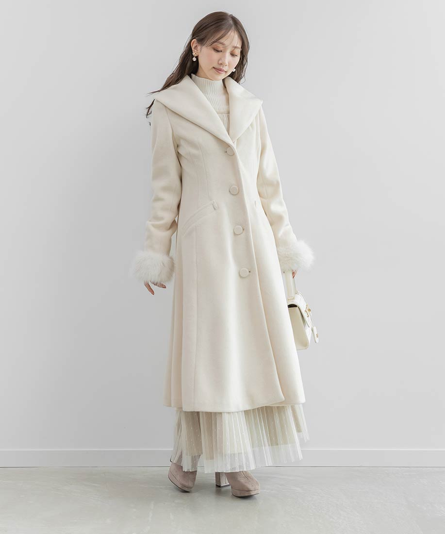 2WAY ショールカラーロングコートRANDA公式サイト