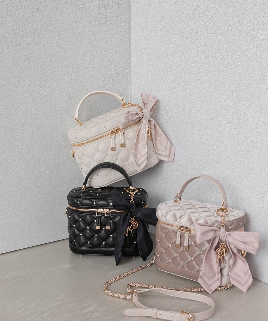 2WAY リボンチャームキルティングバニティバッグRANDA公式サイト