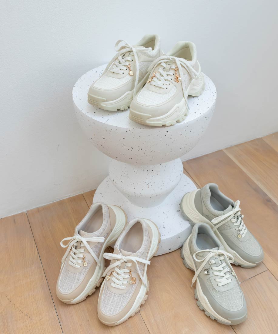 2WAY チャーム付きツイードスニーカーRANDA公式サイト