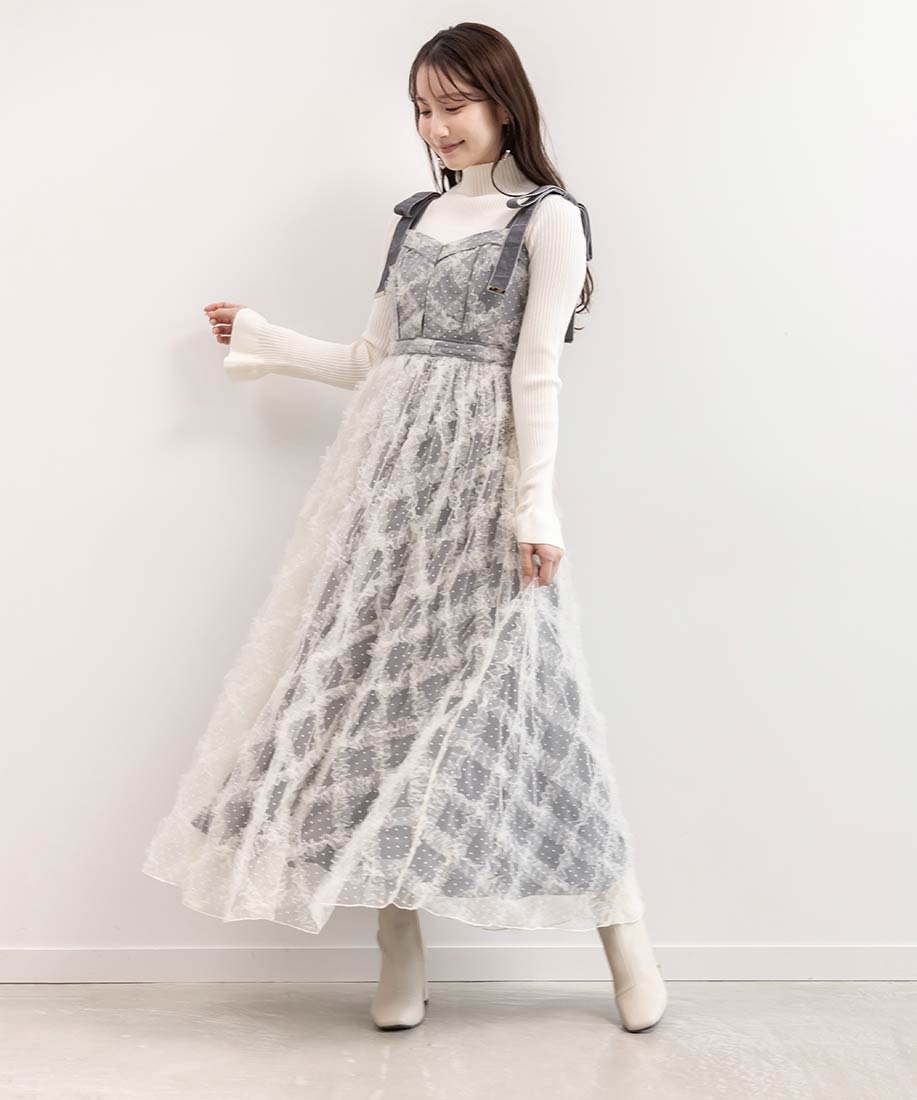 ドットチュールデザインワンピースRANDA公式サイト