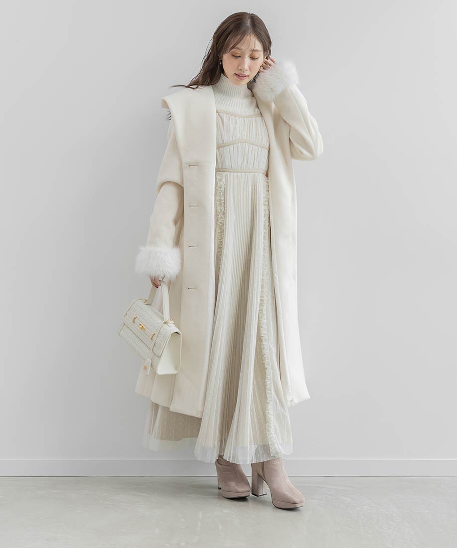 2WAY ショールカラーロングコートRANDA公式サイト