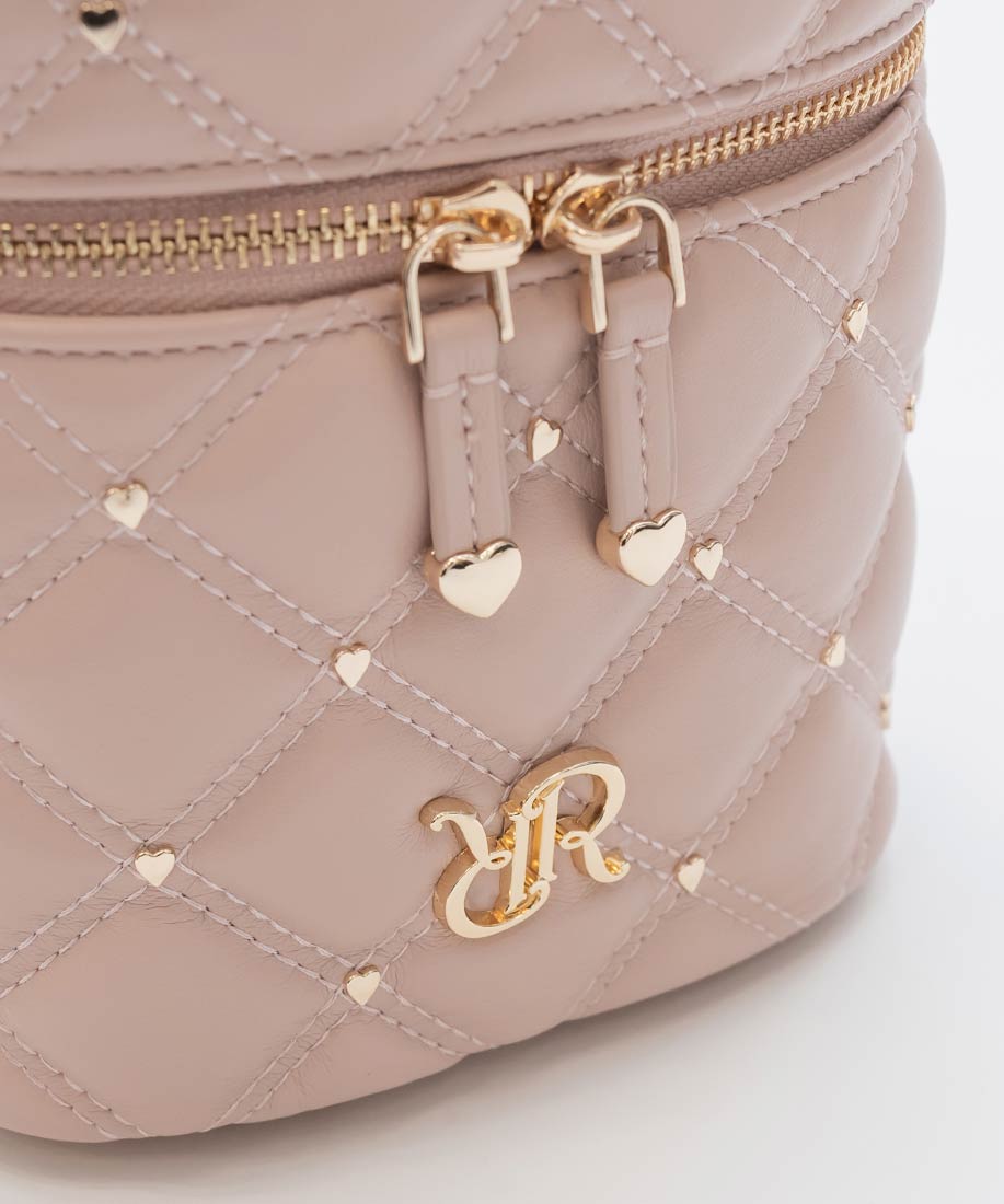 SALE】【HEART COLLECTION】ハートスタッズ2WAYキルティングバニティ