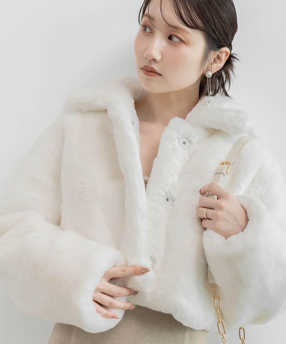SALE】【選べる丈感】ショート丈フェイクファーコートRANDA公式サイト