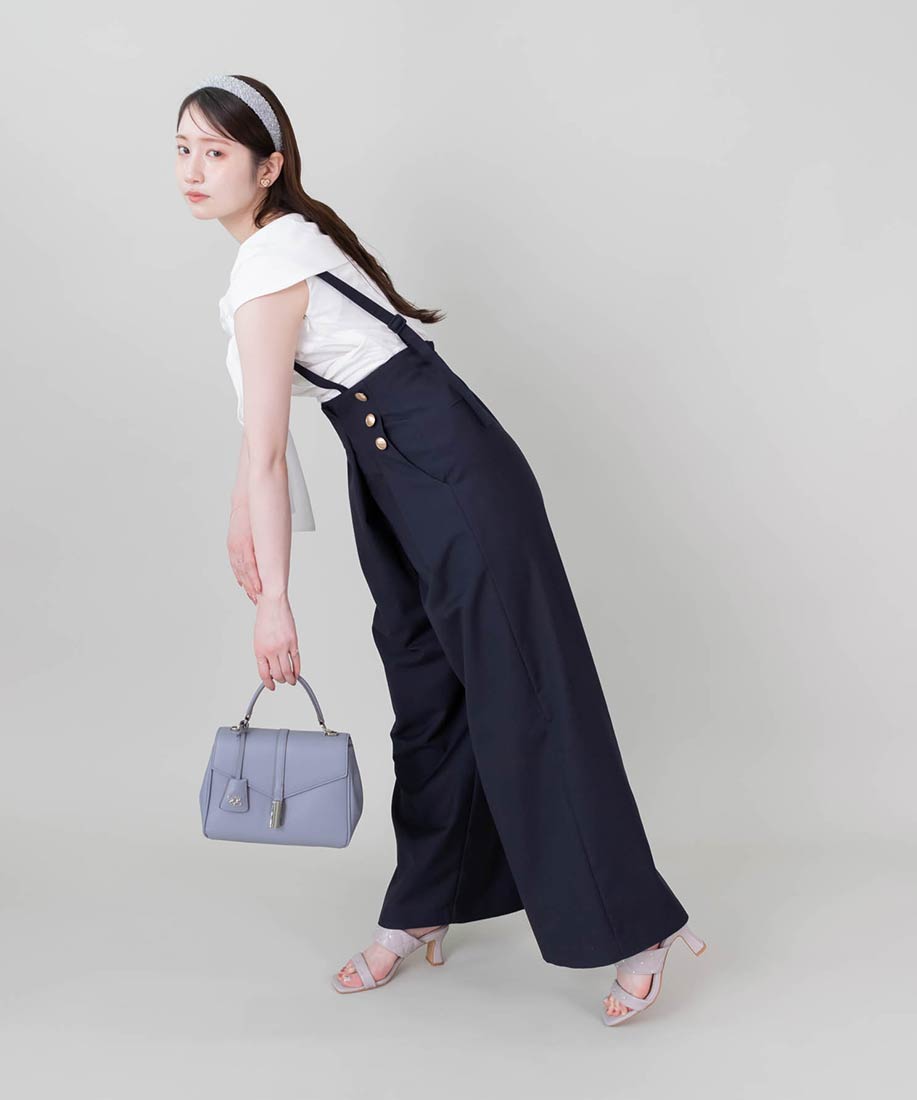 SALE】サスペンダー付きワイドパンツRANDA公式サイト