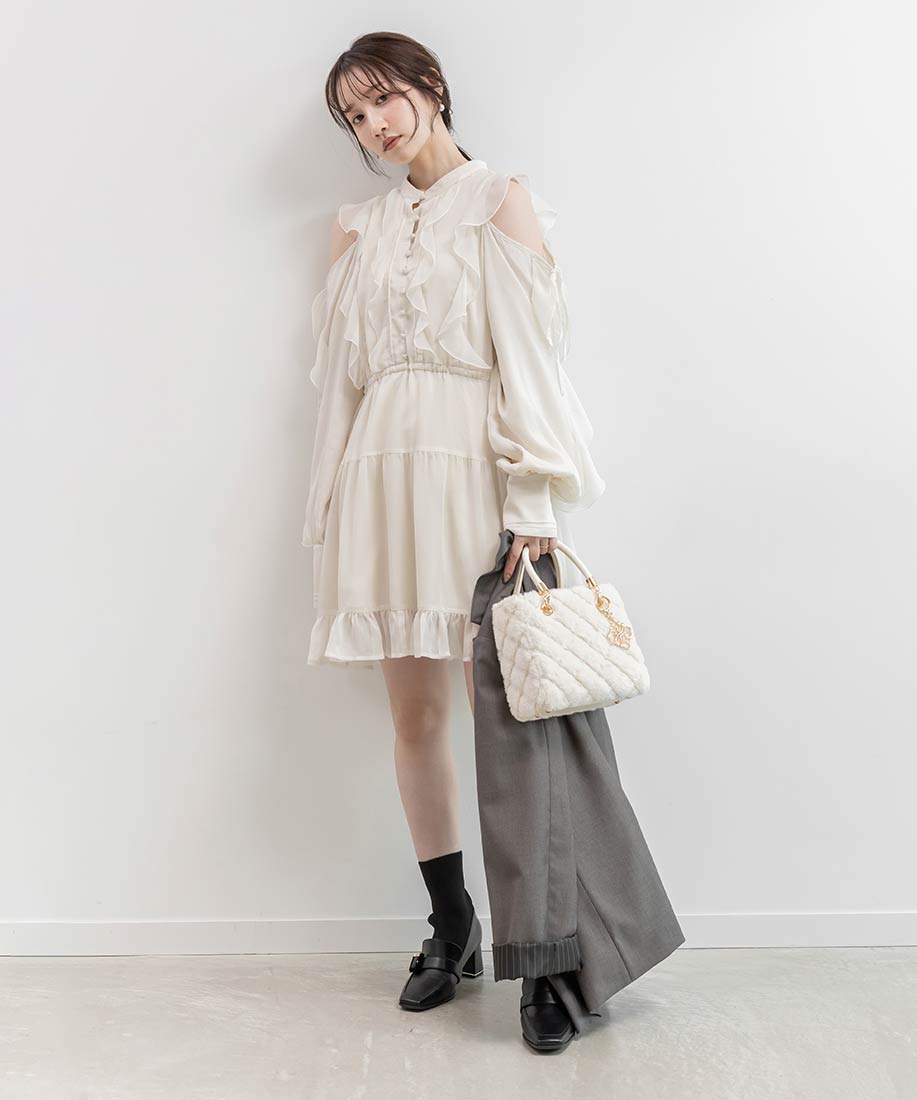 SALE】2WAY シフォンフリルワンピースRANDA公式サイト