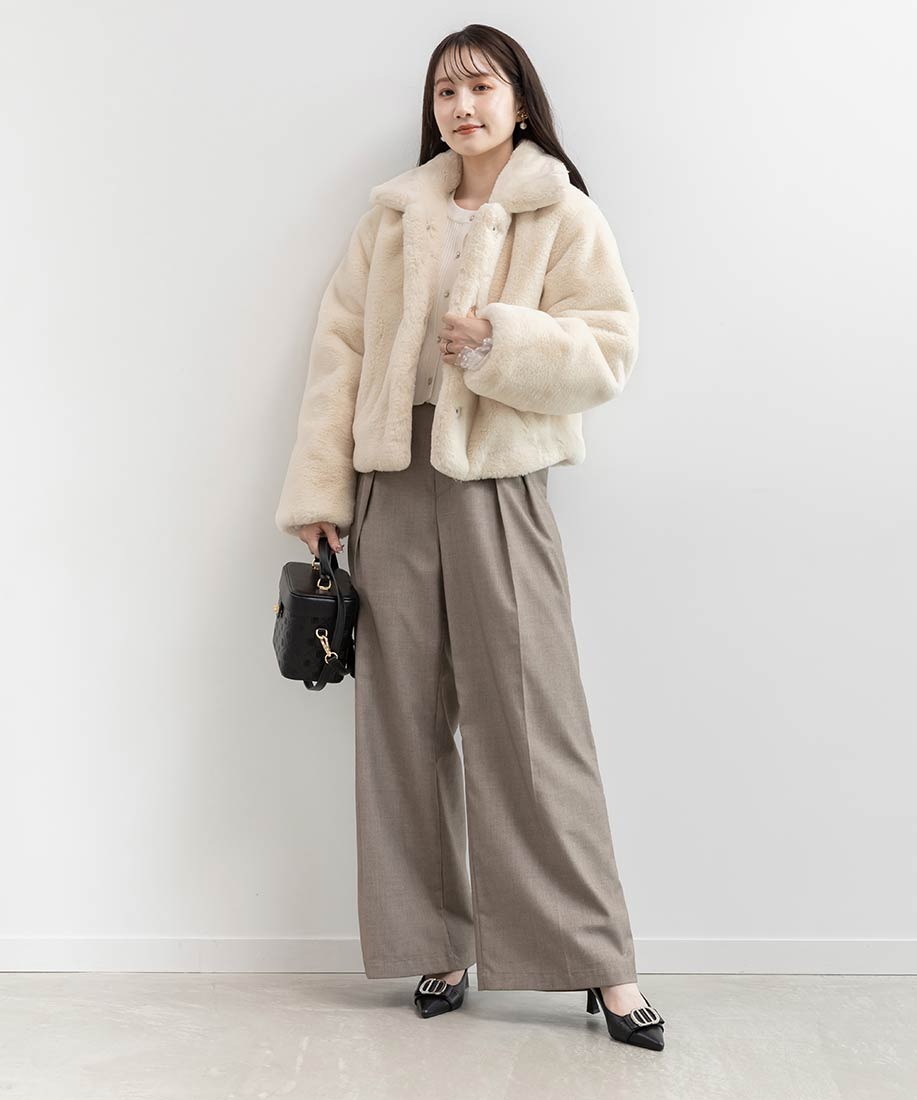 SALE】【選べる丈感】ショート丈フェイクファーコートRANDA公式サイト