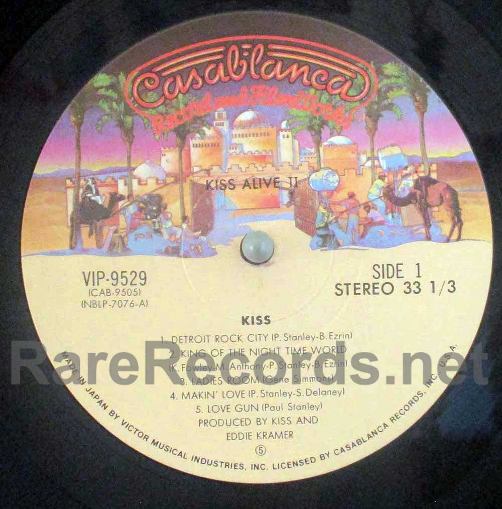 Kiss – Alive II complete 1977 Japan 2 LP set with obi and all inserts