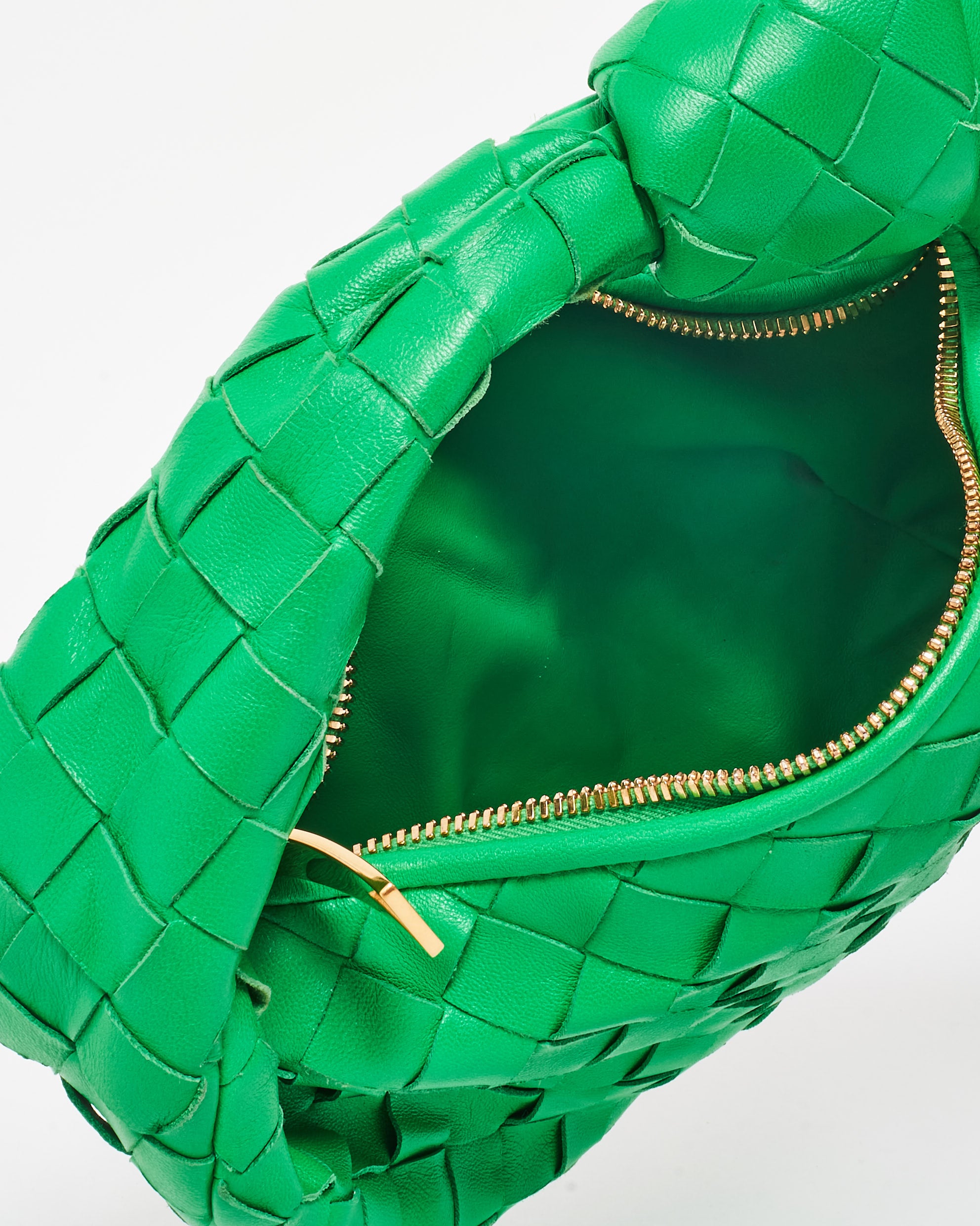 Buy Bottega Veneta Parakeet Green Intrecciato Leather Mini Jodie