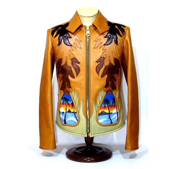 5MB1210 JELADO LEATHER JACKET EASTWEST 